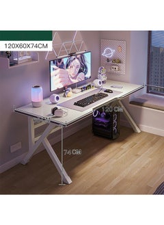 NKX K-Shaped Sturdy Computer Desk And Gaming Table Workstation Home Office Desk 120 CM  - Image 2