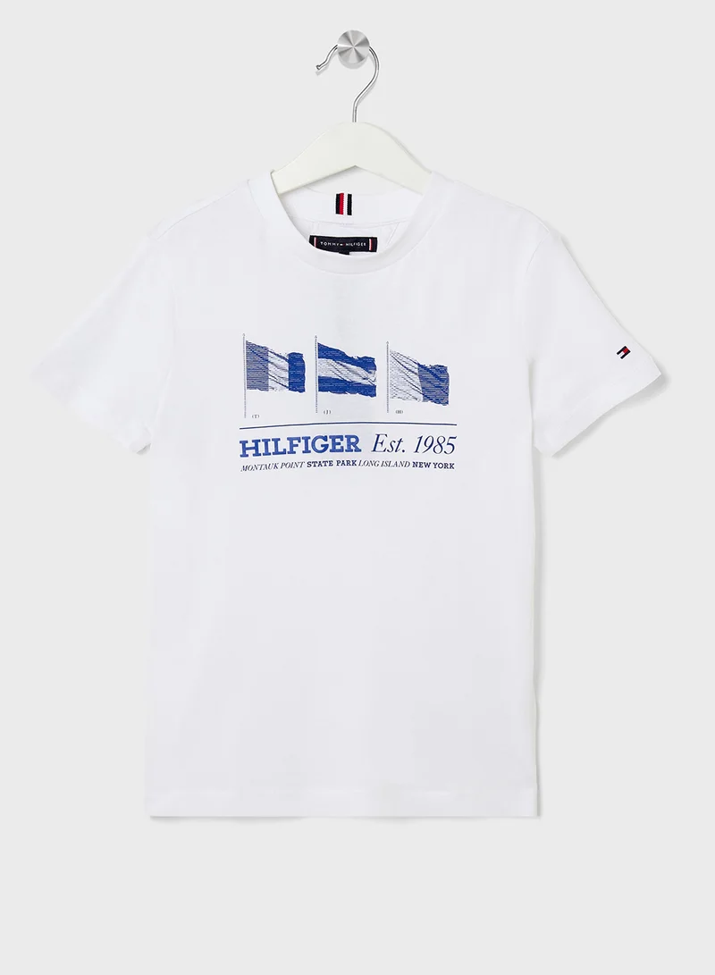 TOMMY HILFIGER Kids Waving Flag Regular T-Shirt