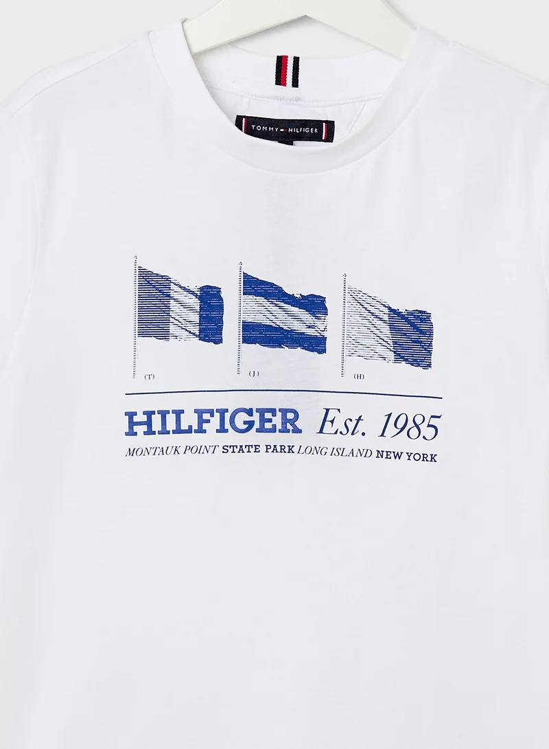TOMMY HILFIGER Kids Waving Flag Regular T-Shirt