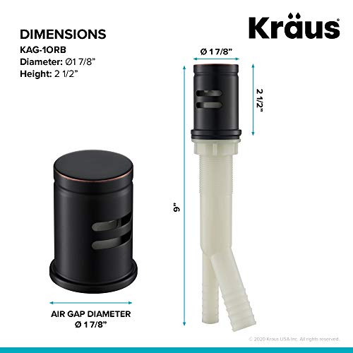 KRAUS Dishwasher Air Gap in Oil Rubbed Bronze, KAG-1ORB - Image 5