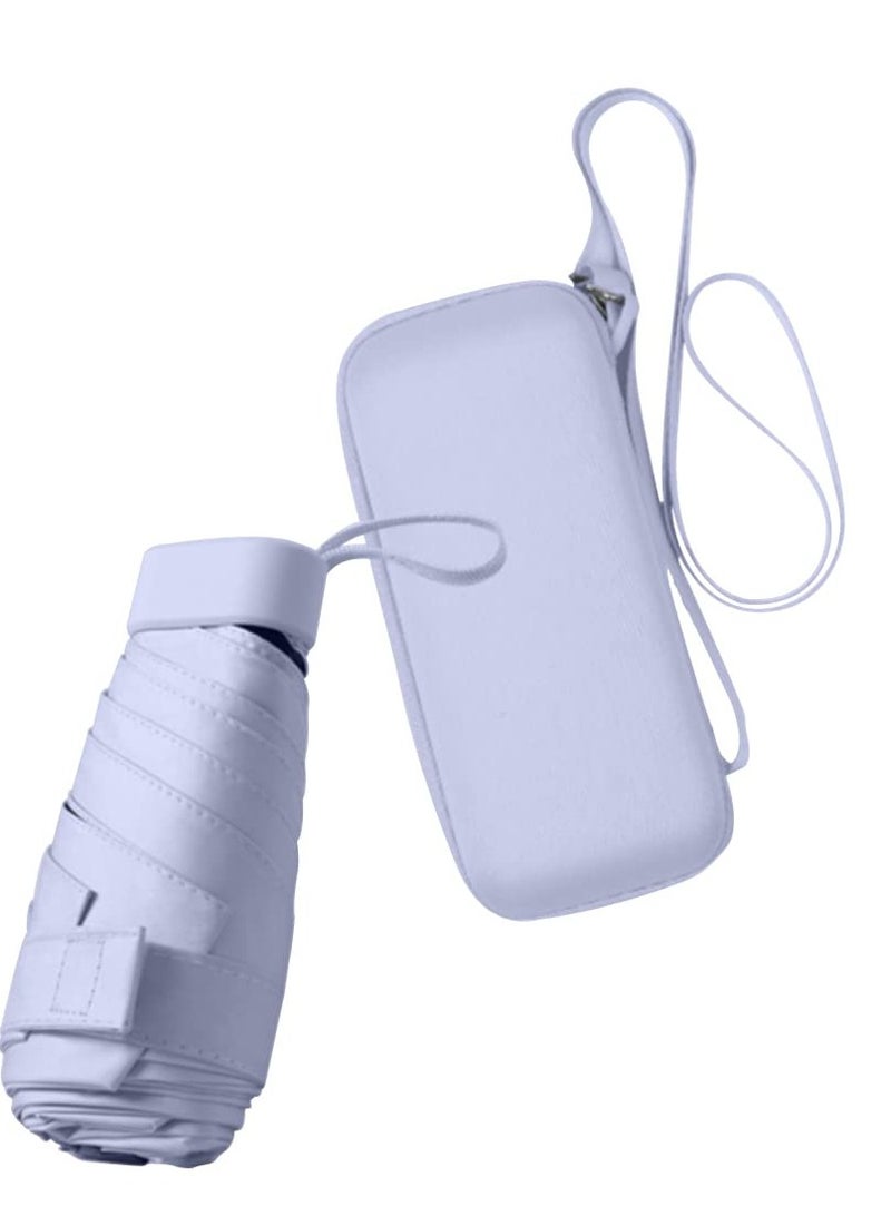 مظلة السفر للشمس والمطر للمشي مع حقيبة، مظلة UV مدمجة للشمس والمطر، خفيفة الوزن وقابلة للحمل، مظلة مقاومة للرياح لحماية UV للنساء والرجال - Image 1