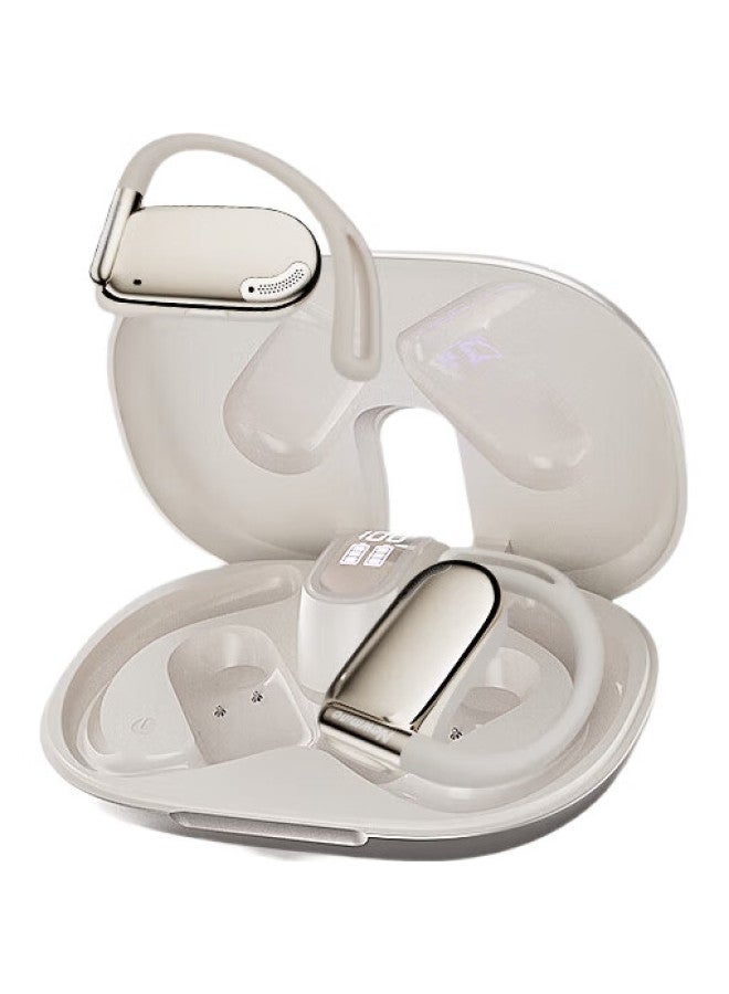 Newmine Q11 Bluetooth Earhook Bone Conduction Concept Open-Ear Sports Running Headset With Noise Reduction High-End Sound Quality Top Ten Ranking Suitable For Apple, Huawei, Xiaomi White - Image 3