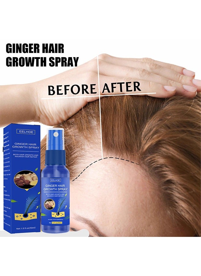 EELHOE - Ginger Hair Growth Spray, Regrowth Nourishing Ginger Spray, Ginger Spray For Hair Growth, Anti Hair Loss, Thinning, Balding, Repairs Hair, Use For Hair Loss and Hair Thinning Treatment Spray 30ML - Image 1