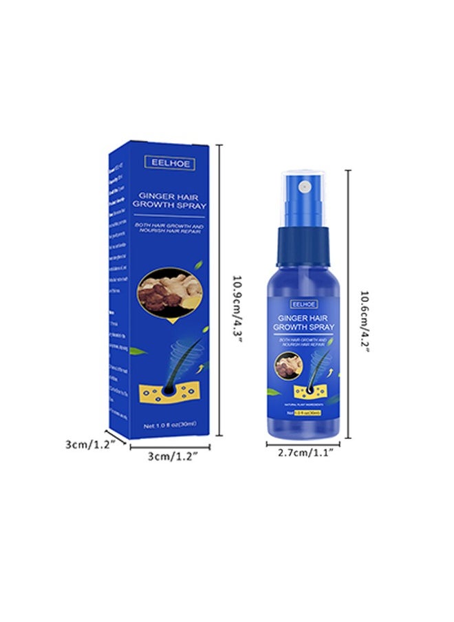 EELHOE - Ginger Hair Growth Spray, Regrowth Nourishing Ginger Spray, Ginger Spray For Hair Growth, Anti Hair Loss, Thinning, Balding, Repairs Hair, Use For Hair Loss and Hair Thinning Treatment Spray 30ML - Image 1