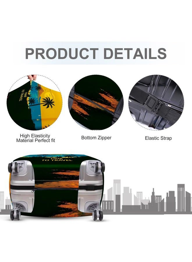 ANNA QUEEN Funny Luggage Suitcase Cover,Suitcase Protector, Travel Suitcase Cover for 18-32 Inch Luggage, Stretchable & Washable Spandex Travel Accessories, #8, XL(fits 29-32Inch suitcase) - Image 4