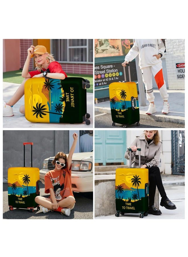 ANNA QUEEN Funny Luggage Suitcase Cover,Suitcase Protector, Travel Suitcase Cover for 18-32 Inch Luggage, Stretchable & Washable Spandex Travel Accessories, #8, XL(fits 29-32Inch suitcase) - Image 2