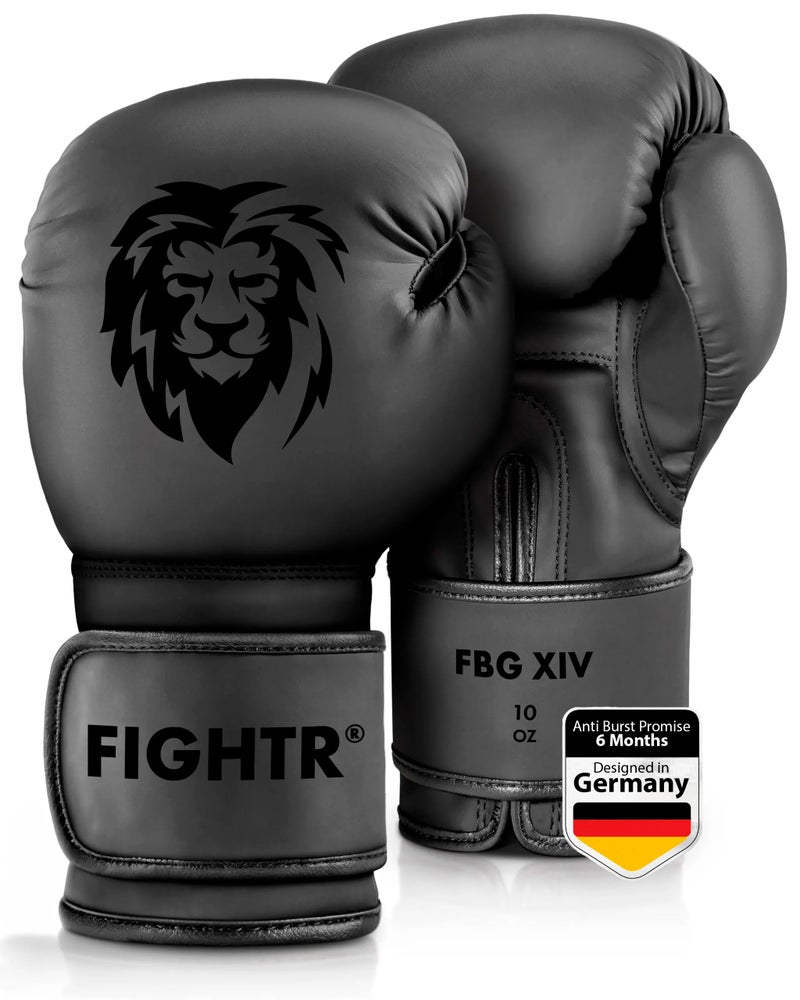 FIGHTR قفازات الملاكمة FIGHTR® - أقصى حماية وثبات | قفازات ملاكمة للملاكمة، MMA، موياي تاي وكك بوكسينغ | الأحجام 8-16 أونصة - Image 1