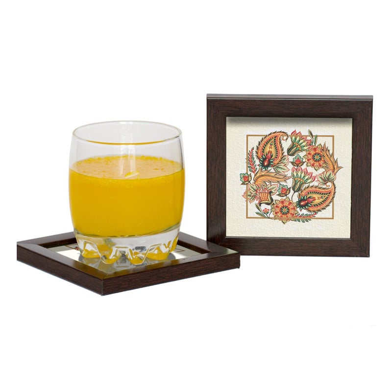 Paper Plane Design Tea Coffee Coaster Set Wooden Decorative Coasters Set. Home and Office Wooden Coasters Design 828 - Image 3