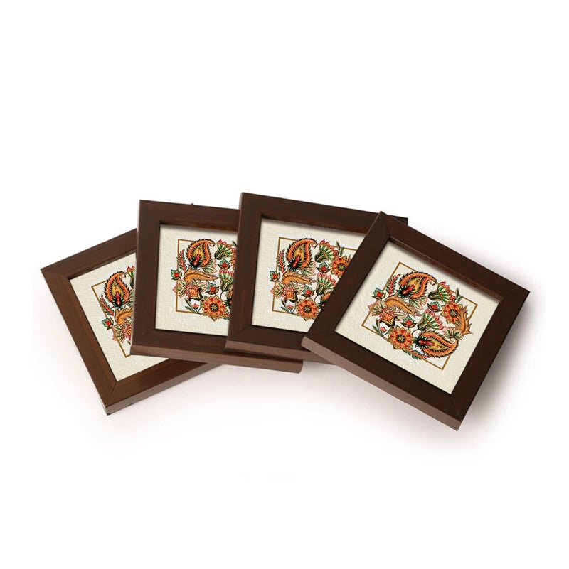 Paper Plane Design Tea Coffee Coaster Set Wooden Decorative Coasters Set. Home and Office Wooden Coasters Design 828 - Image 2