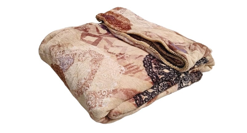 OOA OOA Flannel Double Bed DoharDuvetQuiltBlanket Cover with Zipper 90x100 Inch Offwhite can be Used as AC Blanket  - Image 2
