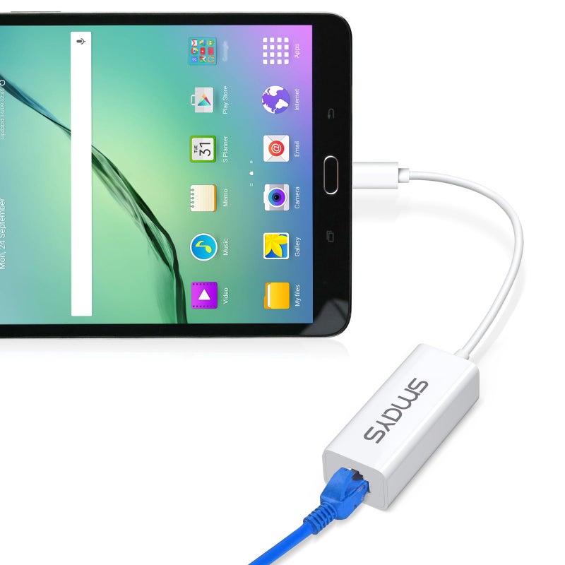 Smays Micro USB to Ethernet Adapter for Android Tablets, Nexus 4/5/7/10, Galaxy Nexus, Dell Venue - Wired LAN - Image 4
