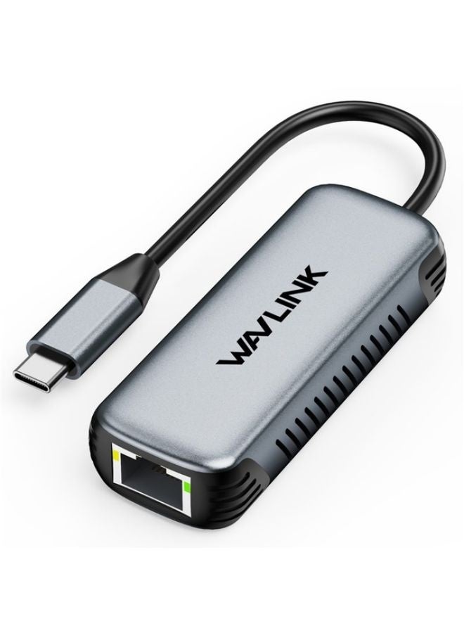 WAVLINK NWU340G 5Gbps Wired Network Converter USB-C to RJ45 Gigabit Ethernet Adapter - Image 1