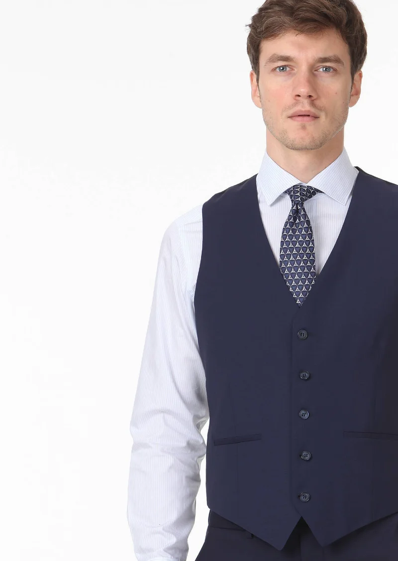 RAMSEY Saks Slim Fit Butterfly Collar Classical Waistcoat