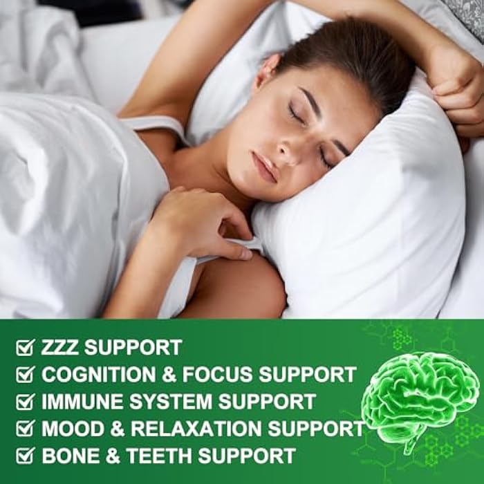 WOGORGT Magnesium Glycinate and L-Theanine Supplement - Relaxation & Cognition Support - 400mg Magnesium Supplement with L-Theanine, GABA, Chamomile, B6, D3 & K2 for Adults & Teens, Vegan - 240 Tablets - Image 3