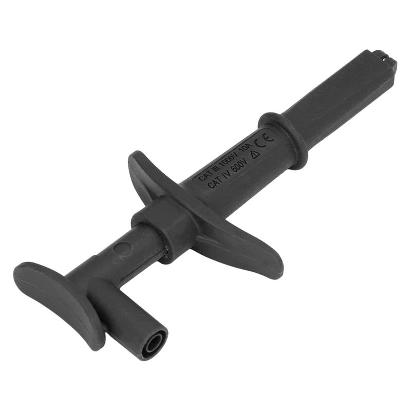 Multimeter Alligator Clip Test Hook Black High Conductivity Copper 16mm Opening Durable PA PVC - Image 4