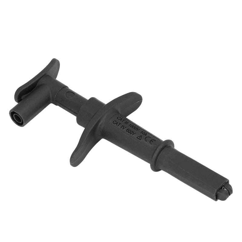 Multimeter Alligator Clip Test Hook Black High Conductivity Copper 16mm Opening Durable PA PVC - Image 3