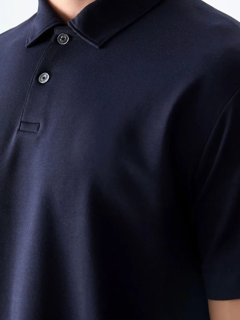 تومي لايف TOMMY Oversized Polo Collar T-Shirt