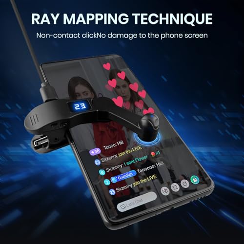Shker Auto Clicker for Smart Phone, Phone Screen Device Speed Clicker for iPhone iPad Apps, Fast Click Simulation Finger Continuous Click for Game, Live Broadcasts Likes, Lightning Deal, Reward Task (Black) - Image 4