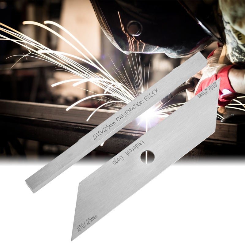 Stainless Steel Undercut Gage 0.25mm 0.1in Precise Welding Joint Measurement - Calibration Block Included for Accurate Undercut Depth Inspection - Image 4