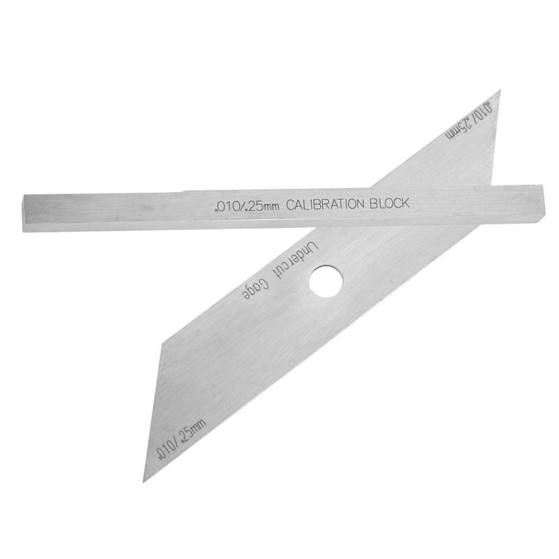 Stainless Steel Undercut Gage 0.25mm 0.1in Precise Welding Joint Measurement - Calibration Block Included for Accurate Undercut Depth Inspection - Image 2