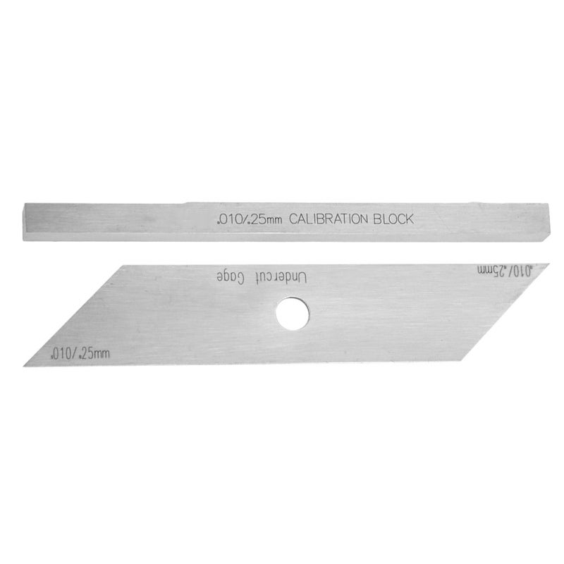 Stainless Steel Undercut Gage 0.25mm 0.1in Precise Welding Joint Measurement - Calibration Block Included for Accurate Undercut Depth Inspection - Image 3