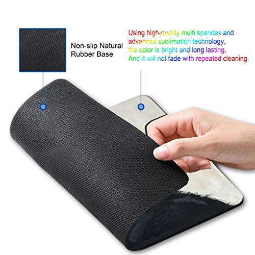 SHALYSONG Mouse pad, Mouse pad with Design, Gorilla Oil Painting Graffiti, Funny Home and Office Non-Slip Computer Mousepad - Image 4