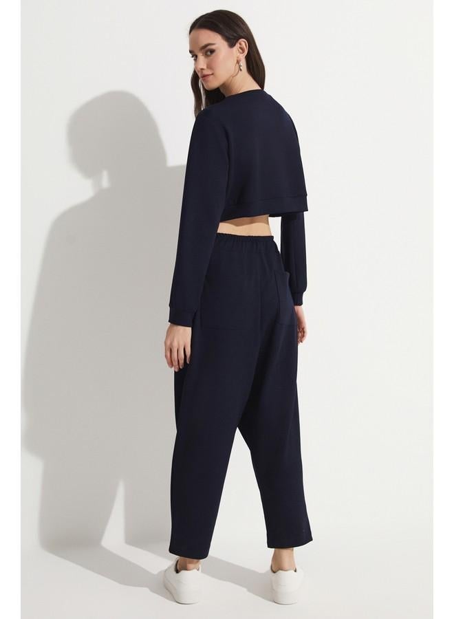 June Sweatpant - Sweatshirt Set Navy - Image 5