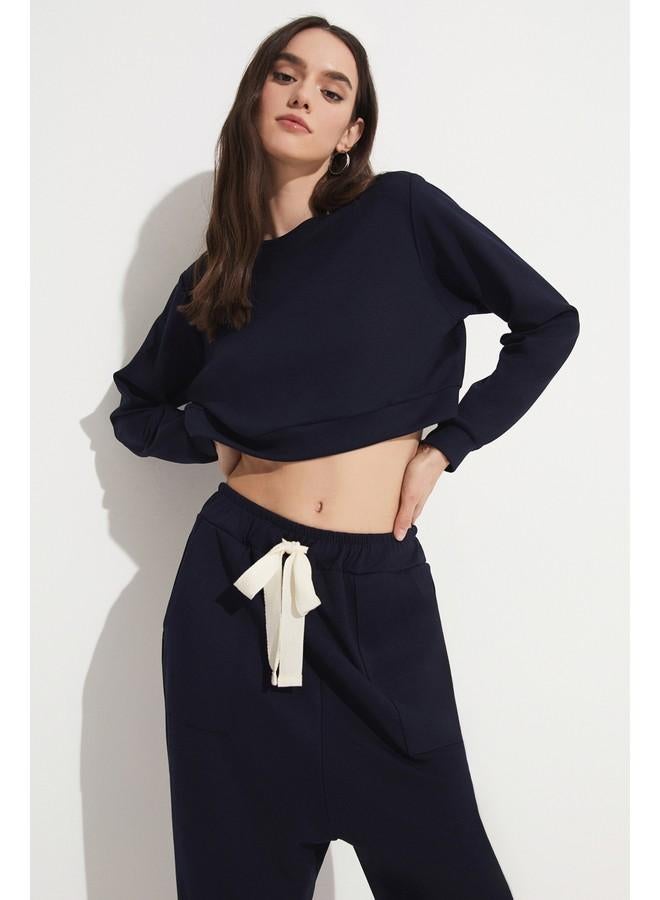 June Sweatpant - Sweatshirt Set Navy - Image 4