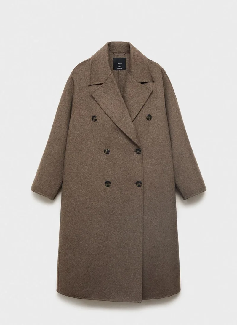 MANGO Handmade oversized wool coat