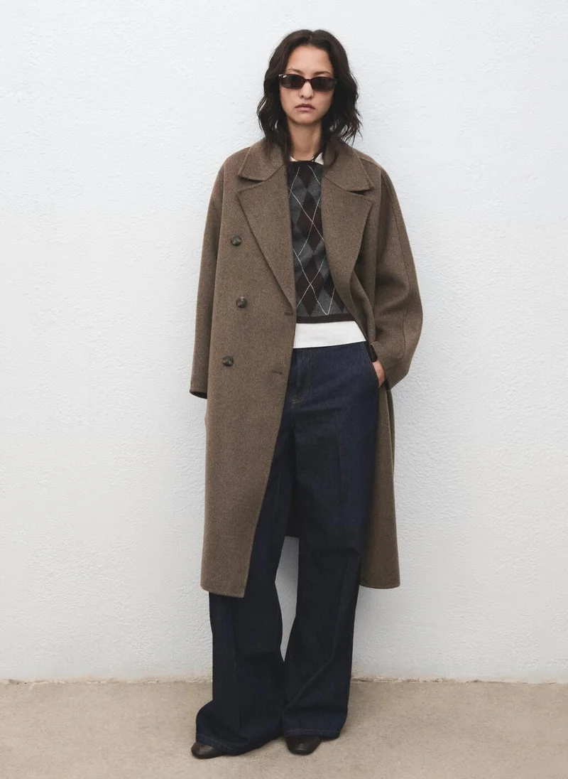 MANGO Handmade oversized wool coat