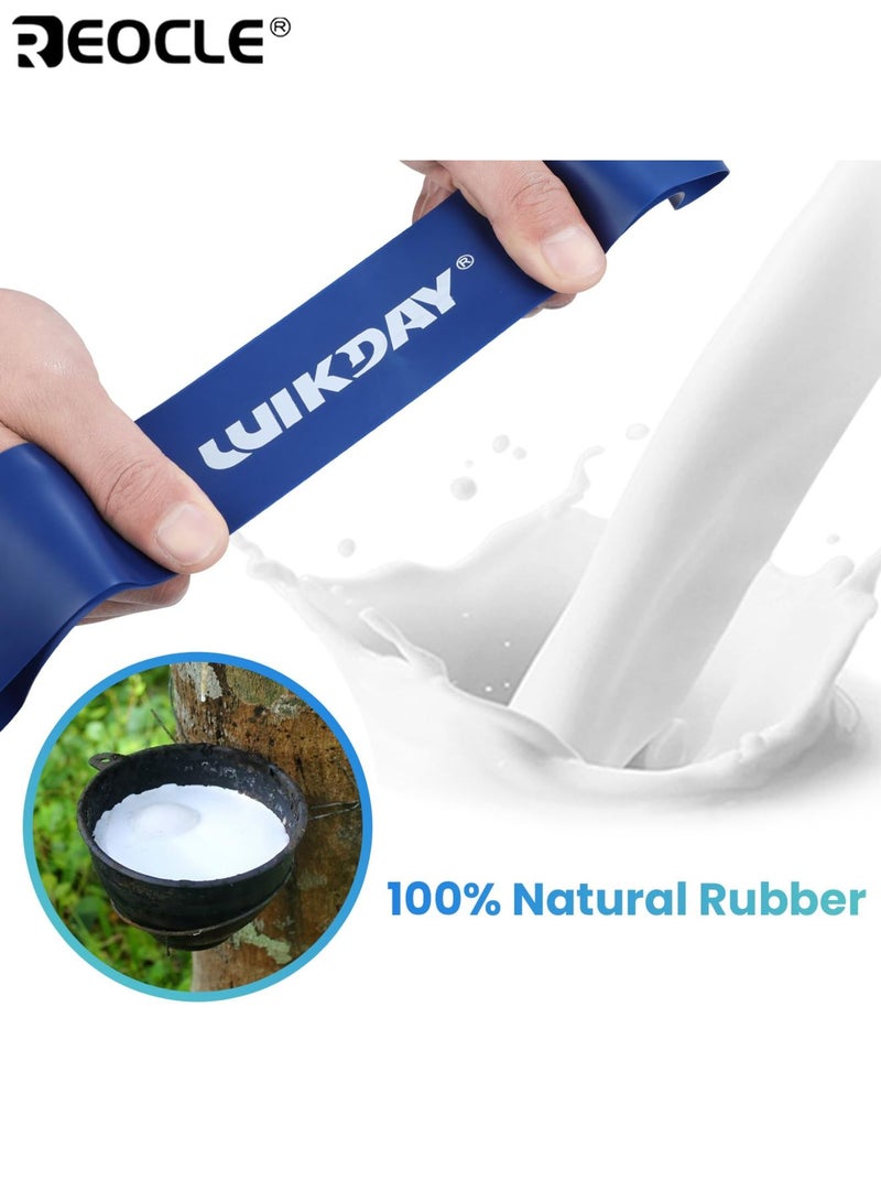 REOCLE 4pcs Yoga Resistance Bands Set Latex Tension Bands Strength Training Muscle Workout Stackable Design Sports Workout Equipment for Fitness Yoga Pilates - Image 2