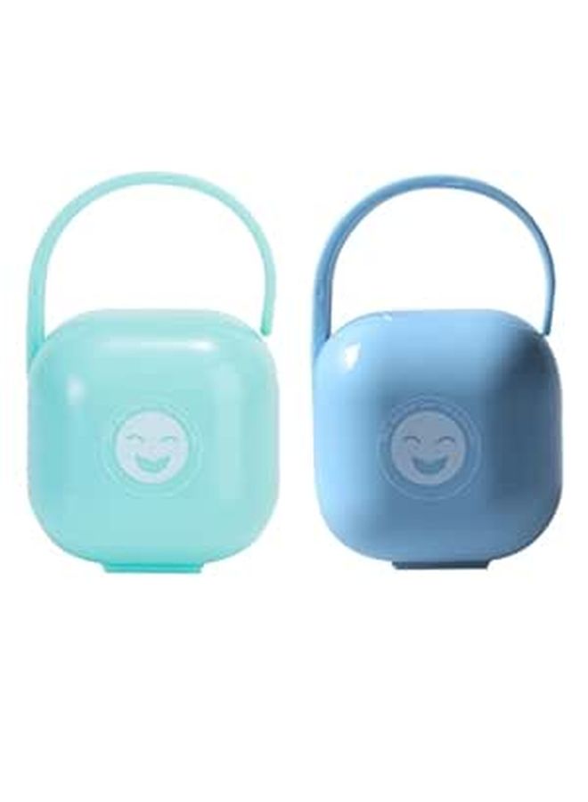 Portable Plastic Pacifier Holder Case With Handle For Travel And Diaper Bag Organizer
