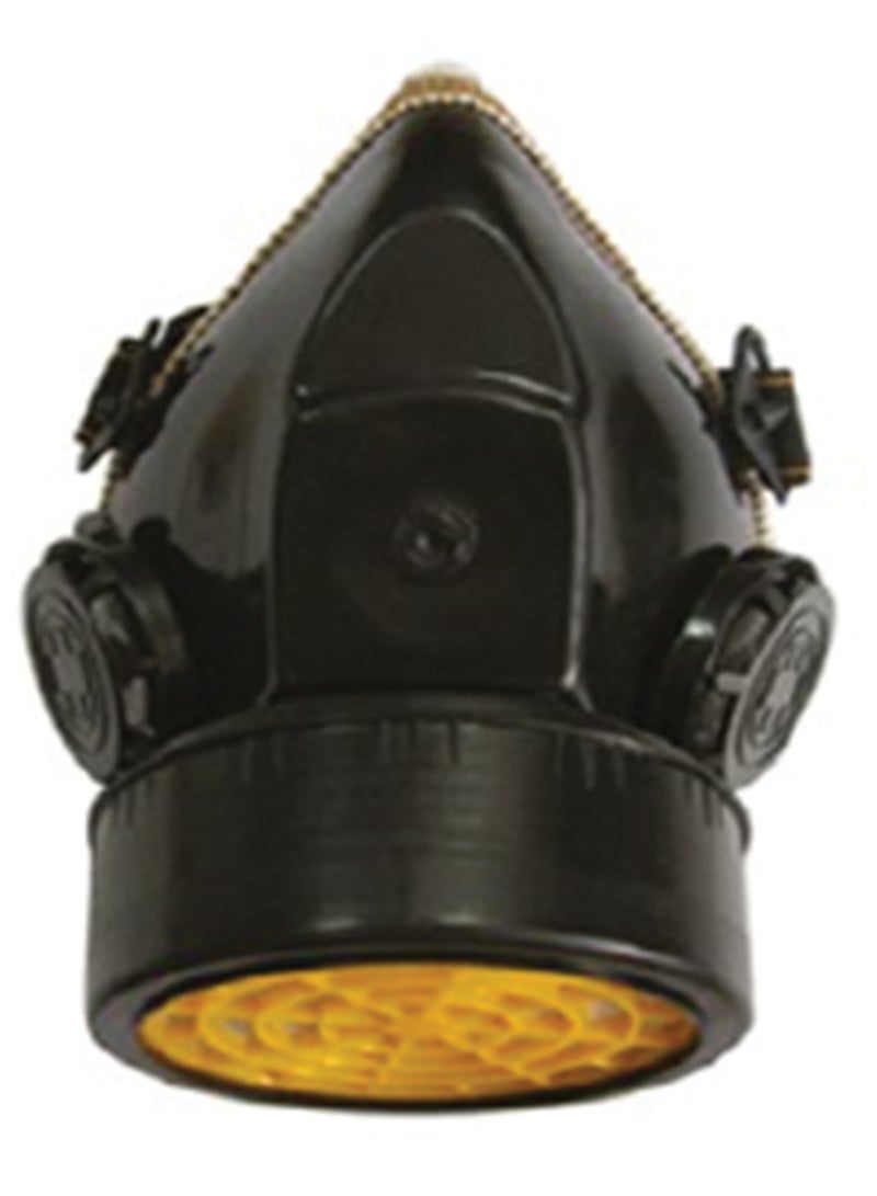 KSEIBI Chemical Respirator, Plastic, Single Filter, For Filtration and Adsorption of Toxic Gases, Used for Assembly and Mechanical, Chemical Clean-Up, Chemical Handling, Chemical Splash, Chipping, Cleaning, - Image 1