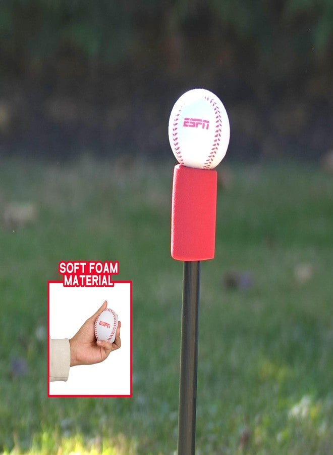 ESPN Batting Tee for Kids Includes Tee Ball Bat, Foam Ball, Home Run Fence, and Batter’s Box - Image 2
