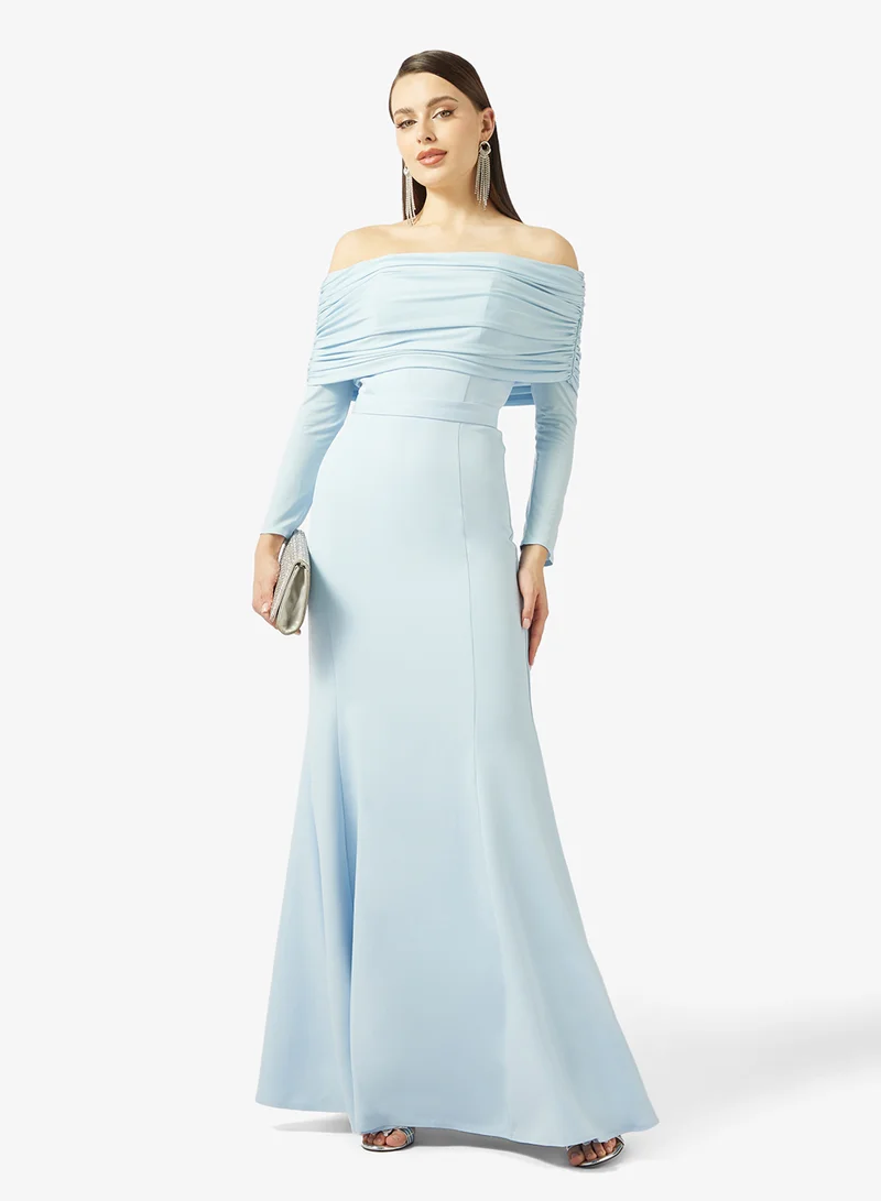 Namshi x  Off Shoulder Draped Mermaid Gown for Women | Best Price UAE