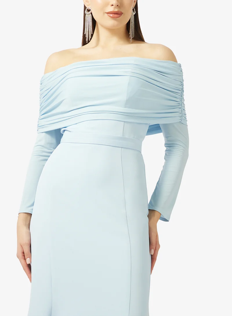 Namshi x  Off Shoulder Draped Mermaid Gown for Women | Best Price UAE