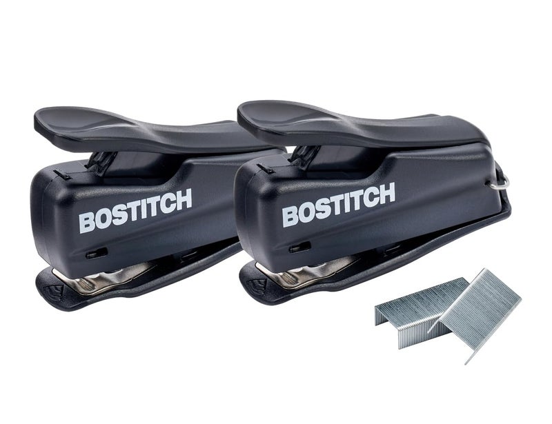 Bostitch Nano Mini Staplers, Black, 2-Pack (1830-2PK) - Image 1