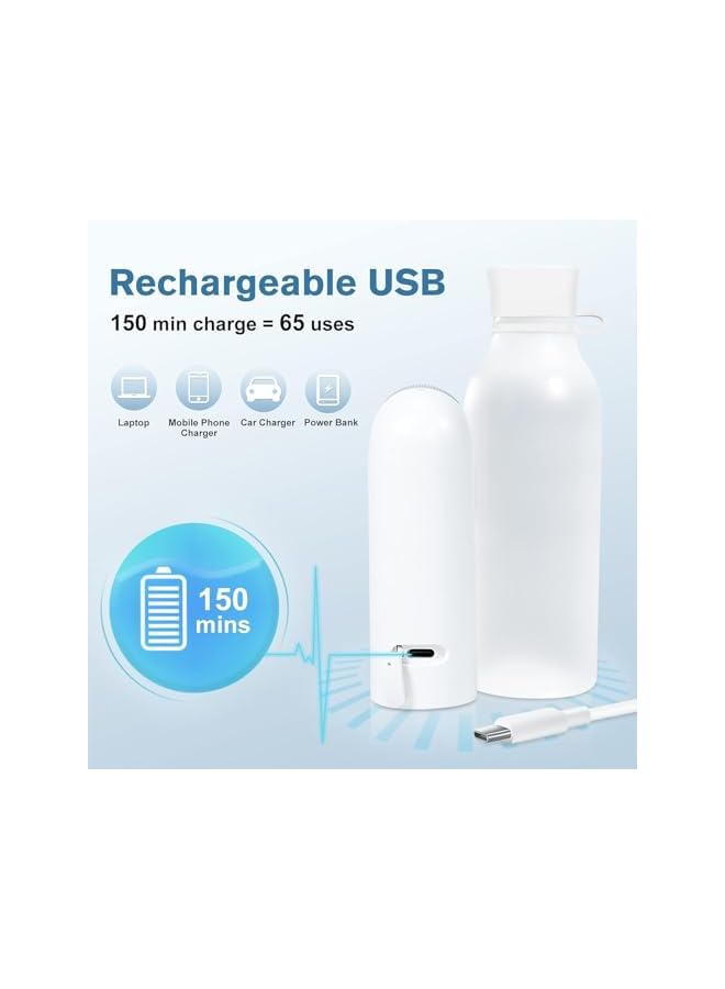 The Bros Electric Portable Bidet,USB Rechargeable Travel Bidet,Mini Handheld Bidet Sprayer,IPx7 Waterproof High Water Pressure Bidet for Traveling, Outdoor Camping,Personal Hygiene Cleaning - Image 3