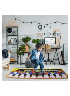نيبمينينت Children's Music Mat with 8 Kinds of Special Effects and 10 Songs, Baby Piano Mat, 5 Function Buttons, Steel Early Education Toys, Suitable for 1 2 3 4 Year Old Girls Boys  - Image 3