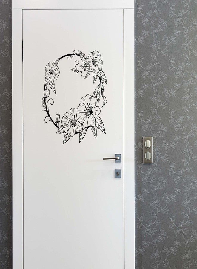 SUPERDANT Moon Phase Wall Decor Flowers Vine Wall Stickers Moon Shape Peel and Stick Art Decor DIY Vinyl Murals Window Cling Decals for Girl's Room Study Room Livingroom Bedroom Decoration - Image 5