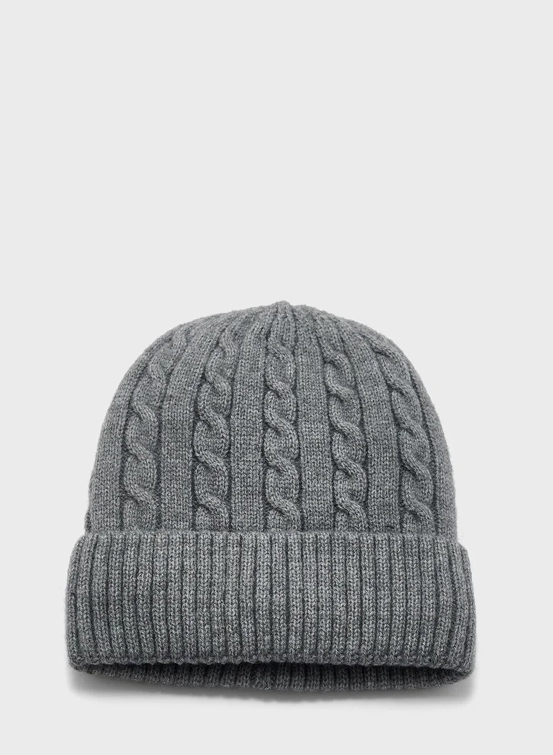 Robert Wood 2 Pack Knitted Winter Beanie & Gloves Set