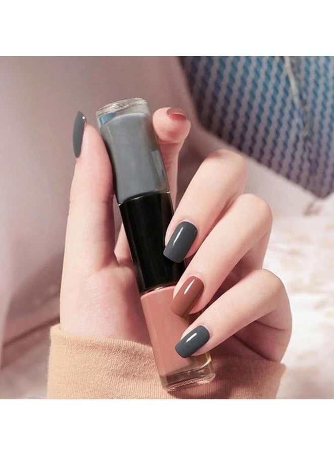 amazing.EGP Nail Polish Set, |No Paste Needed, Shiny Manicure, Beautiful Nail Art Gift for Women and Girls, Long Lasting (C108_Elegant Milk Coffee, 12ml) - Image 1