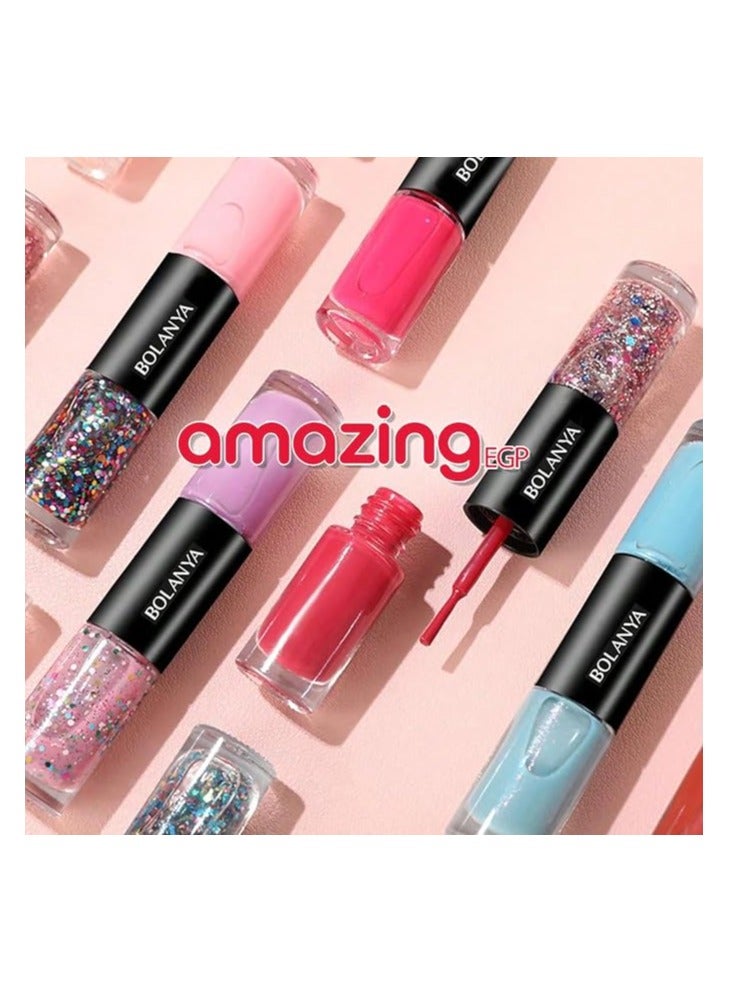 amazing.EGP Nail Polish Set, |No Paste Needed, Shiny Manicure, Beautiful Nail Art Gift for Women and Girls, Long Lasting (C108_Elegant Milk Coffee, 12ml) - Image 3