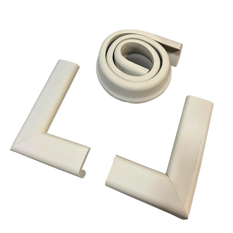 Cardinal Gates Cardinal Gates SPK Small Hearth Pad Kit Fireplace Baby Proofing Adhesive Backed Fireplace Bumpers for Babies 4 Foot Roll of Padding Two 6 x 9 Corners Made in The USA Taupe 