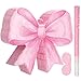 Threan Bow Piata Bow Party Piata with Bat Stick Blindfold Mask Conquette Birthday Centerpieces Decorations for Bridal Shower Wedding Anniversary Engagement SuppliesPink - Image 2