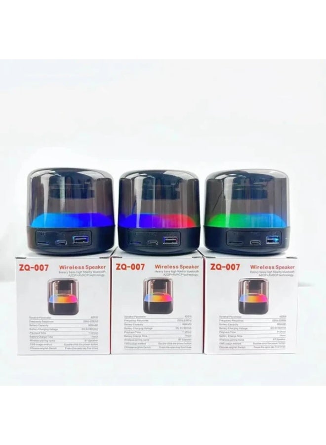 ZQ-007 Wireless Speaker Heavy bass high fidelity bluetooth A2DP+AVRCP technology. - Image 2