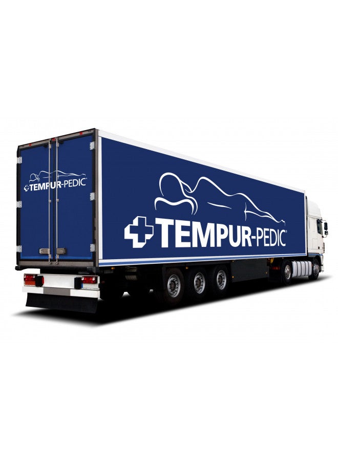 Tempur-Pedic Set-Includes Travel Size TEMPUR-Neck Pillow, Mattress Overlay, and Carry Bag, Gray - Image 2