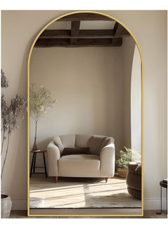 Vparty Full-Length Mirror - for Bedroom and Living Room, Modern Decorative Home Décor, Standing, Leaning, or Wall-Mounted - Gold (190 x 110 cm)  - Image 2