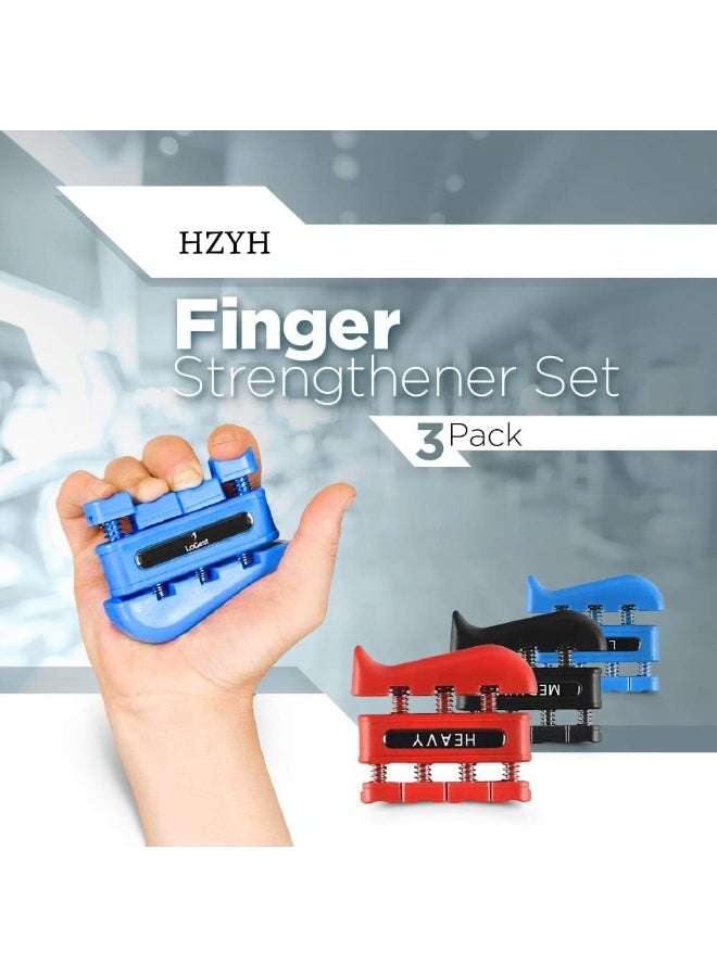 PAWSONIFY 3-Pack Grip Strength Trainer, Finger Strength Trainer for Grip Strength Training for Fingers, Wrists, and Hands for Home, Office, Gym, Climbing, Athletes, Musicians - Image 5