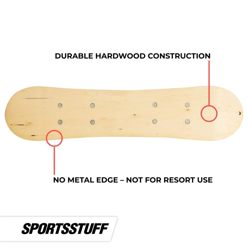 Sportsstuff Snow Ryder, Hardwood Snowboard, perfect for Beginners and Backyard Fun - Image 3